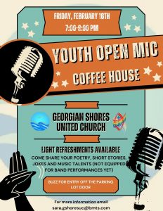 Poster for Youth Open Mic Coffee House
